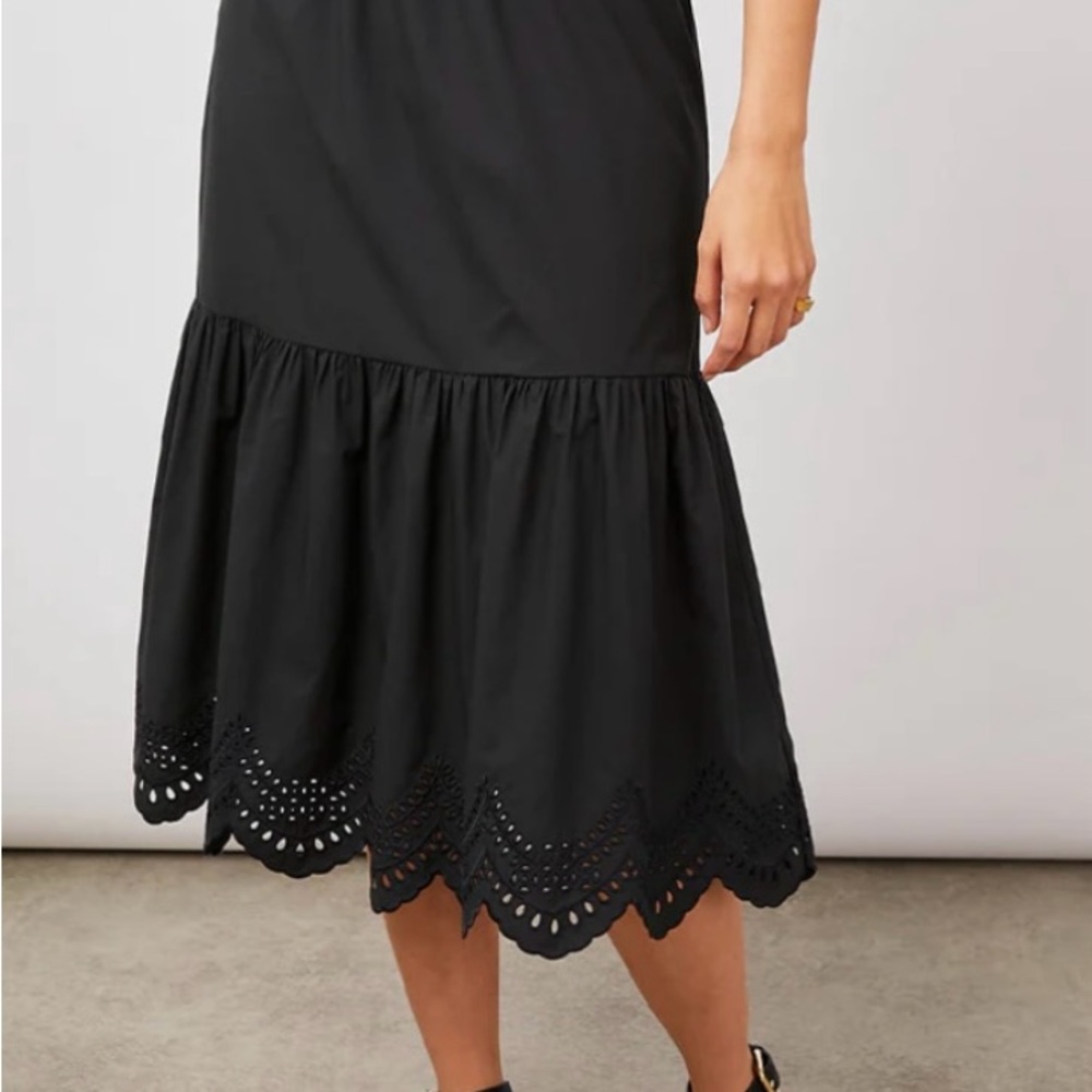 Rails Rhea eyelet skirt size large black